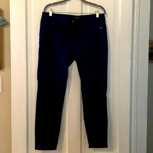 NY&Co. Navy Crosby Slim Leg Ankle Pants